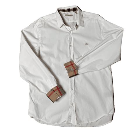 white burberry shirt cheap|authentic Burberry shirt.